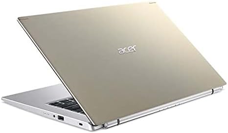 acer Aspire 5 Slim Laptop in Metallic Gold Quad Core Intel i5 up to 4.2GHz 8GB RAM 256GB SSD 14in Full HD Iris Xe Graphics Windows 11 (AS5 - Renewed)