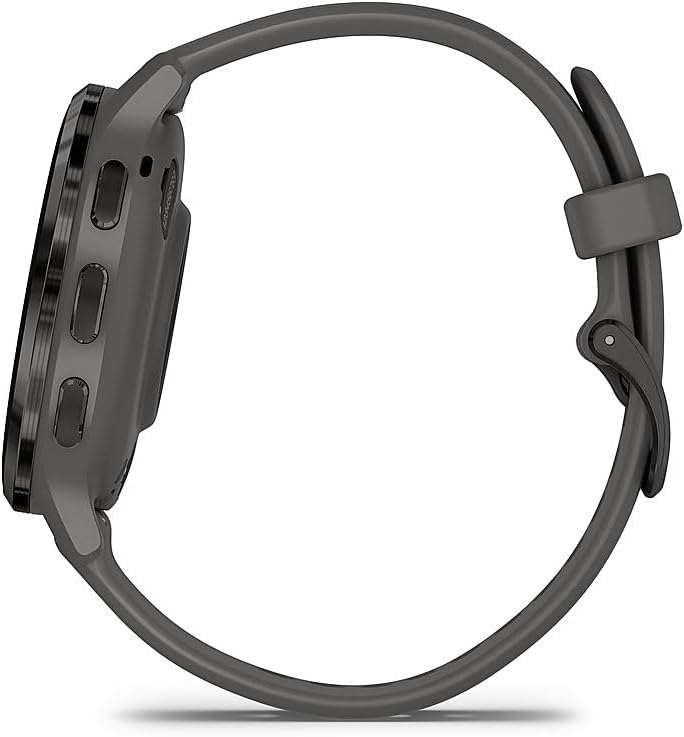 Garmin Venu 3S Health Fitness GPS Smartwatch Steel Bezel with Pebble Gray Case 41mm | Official USA Partner Model | Bundle 010-02785-00 with 2 YR CPS Enhanced Protection Pack