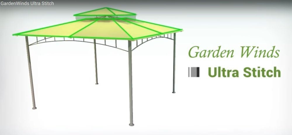 12 x 12 Arrow Gazebo Replacement Canopy Top Cover - RipLock 500