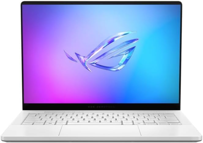 ASUS ROG Zephyrus G14 14' 3K OLED 120Hz Gaming Laptop Copilot+ PC AMD Ryzen AI 9 HX 370 RTX 5080 32GB RAM 2TB SSD Platinum White