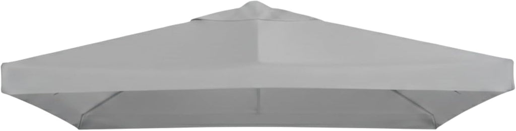Garden Winds Universal 10' x 10' Single-Tier Replacement Gazebo Canopy – Slate Gray, RipLock 350 Polyester, UV & Water Resistant
