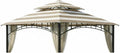 Garden Winds Durable 350 Replacement Canopy Top Compatible with Madaga 10' x 10' Gazebo Models L-GZ136PST, L-GZ136PST-7, L-GZ136PST-2 - Cabana Beige