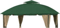 Garden Winds Reinforced RipLock 350 Replacement Canopy Top Cover Compatible with South Hampton 11' x 13' Gazebo Models L-GZ215PST-A, L-GZ659PST, 810138517, 810046339, A111011500 - Green