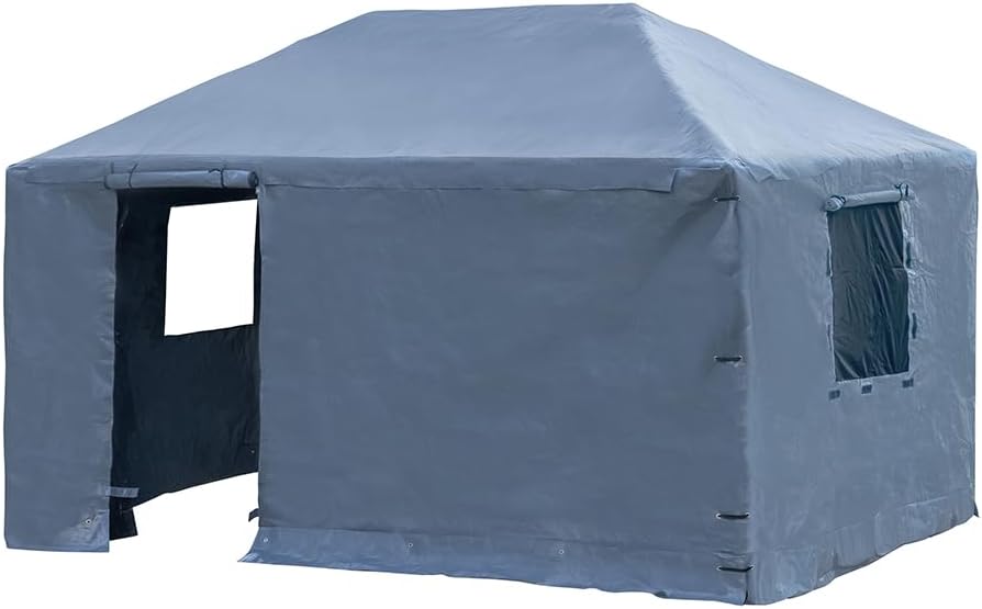 Sojag Winter Cover for Gazebos, Waterproof 12' x 20' Gazebo Accessory with Roll-Up Door, and Vented Panels, All-Season Outdoor Storage