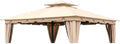 Garden Winds Reinforced Replacement Canopy Top Cover Compatible with The L-GZ215PST-4 Monterey 10' x 12' Gazebo – Classic Sand, RipLock 350