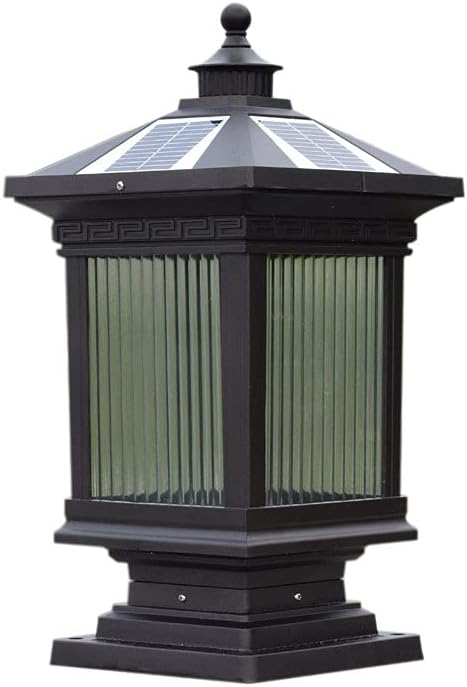 Landscape Outdoor Courtyard Garden Decorative Lights Lawn Lights Wall Lamp for Courtyards Garden Pavilions Street Decoration Black Solar Post Cap Light Outdoor Garden LED Pillar