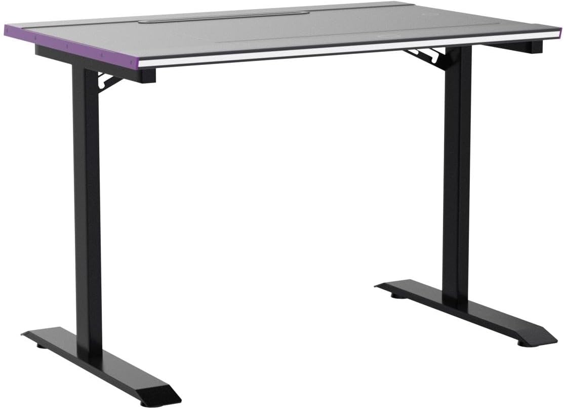 Cooler Master GD120 A1 ARGB 30th Anniversary PC Gaming Desk, Ambient ARGB, Water-Repellent Mousepad, 220lbs Weight Support, 3 Height Levels, Cable Management Tray, 47.2Dx29.5W Workstation|Home Office