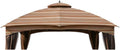 Garden Winds Durable 350 Replacement Canopy Top Compatible with Allen Roth 10' x 12' Gazebo Models GF-12S004B, TPGAZ17-002 - Stripe Canyon