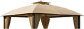 Garden Winds Reinforced RipLock 350 Replacement Canopy Top Cover Compatible with Broyhill Eagle Brooke and Ashford 10' x 12' Gazebo Models A101007600, A101007603, A101007604 - Beige