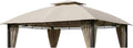Garden Winds Reinforced RipLock 350 Replacement Canopy Top Cover Compatible with Crestfield 11' x 13' Gazebo Model A101017510 and A10101751123 – Beige