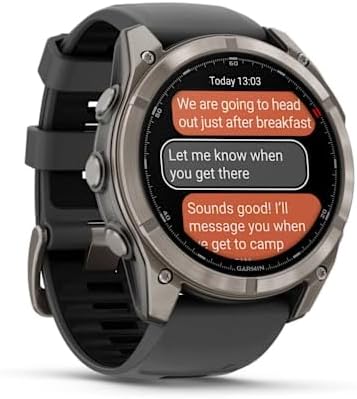 Garmin Fenix 8 Pro 51 mm AMOLED - Multisport Smartwatch, 1.4' Touch Display, Up to 27 Days Battery Life, Maps, 80+ Sports Apps, ECG, Flashlight, LTE Telephony & 24/7 SOS Emergency Call (Subscription