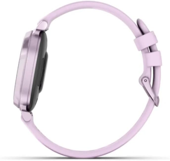 Garmin Lily 2, Small and Stylish Smartwatch, Hidden Display, Patterned Lens, Up to 5 Days Battery Life, Lilac