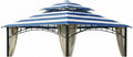 Garden Winds Durable 350 Replacement Canopy Top Compatible with Madaga 10' x 10' Gazebo Models L-GZ136PST, L-GZ136PST-7, L-GZ136PST-2 - Cabana Blue