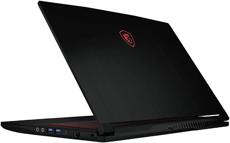 MSI GF63 Thin 15.6' Gaming Laptop, 144Hz FHD, Intel Core i5-11400H, NVIDIA GeForce RTX 3050 4GB, 16GB DDR4 Memory, 512GB NVMe SSD, Windows 11, Black, 11UC-1276US