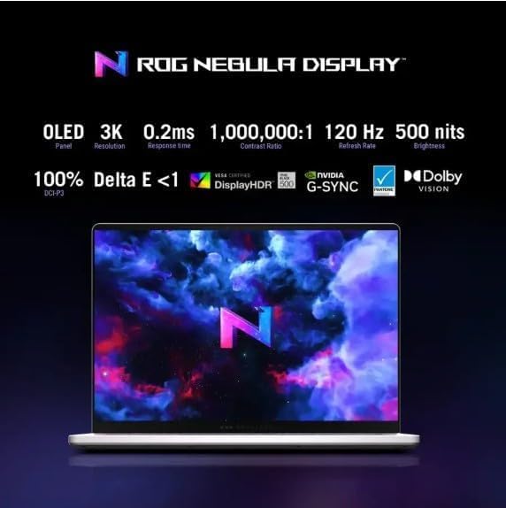 ASUS ROG Zephyrus G14 14' 3K OLED 120Hz Gaming Laptop Copilot+ PC AMD Ryzen AI 9 HX 370 RTX 5080 32GB RAM 2TB SSD Platinum White