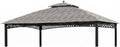 Garden Winds Durable 350 Replacement Canopy Top Compatible with Windsor Dome 10' x 12' Gazebo Models L-GZ717PST-C, A111001701 - Damask Beige