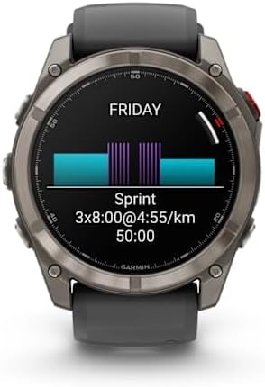 Garmin Fenix 8 Pro 51 mm AMOLED - Multisport Smartwatch, 1.4' Touch Display, Up to 27 Days Battery Life, Maps, 80+ Sports Apps, ECG, Flashlight, LTE Telephony & 24/7 SOS Emergency Call (Subscription