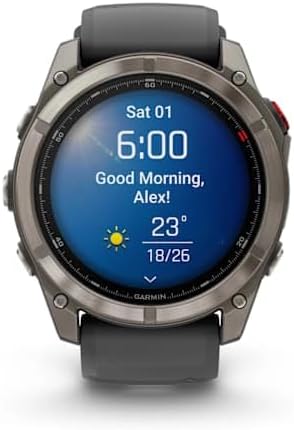 Garmin Fenix 8 Pro 51 mm AMOLED - Multisport Smartwatch, 1.4' Touch Display, Up to 27 Days Battery Life, Maps, 80+ Sports Apps, ECG, Flashlight, LTE Telephony & 24/7 SOS Emergency Call (Subscription