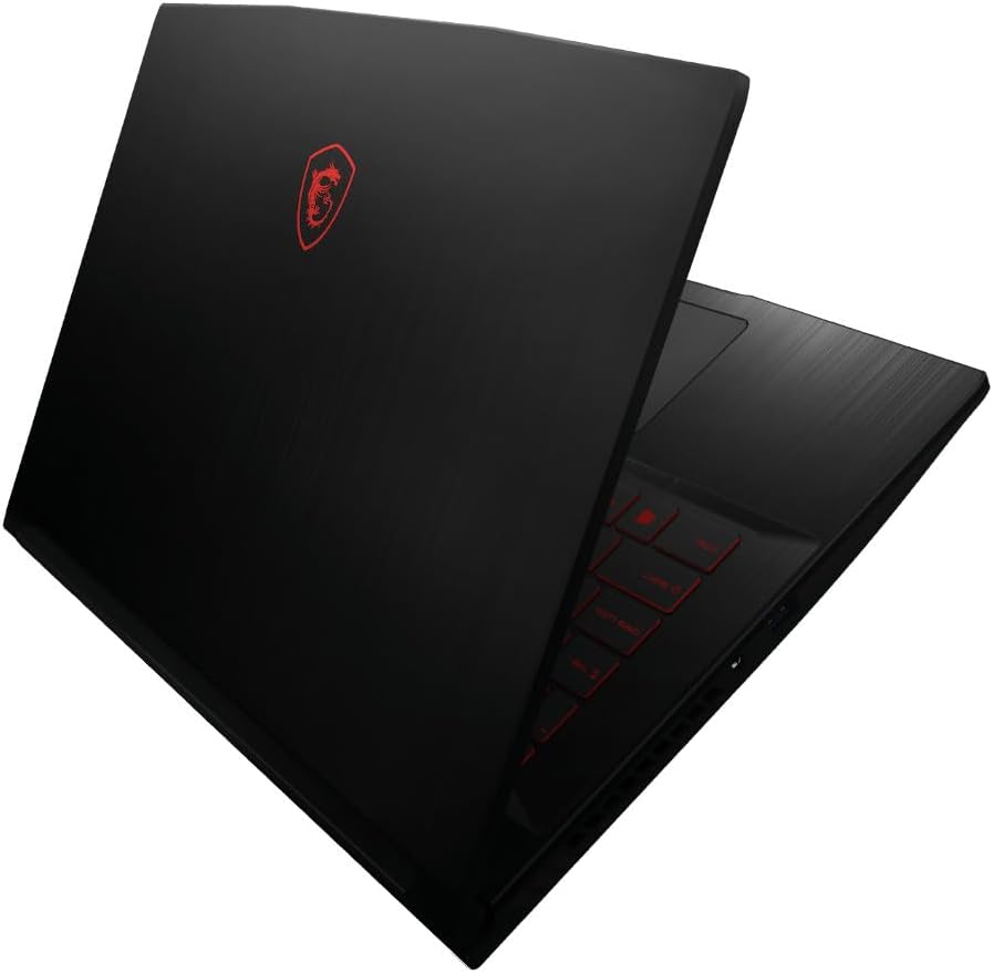 MSI GF63 Thin 15.6' Gaming Laptop, 144Hz FHD, Intel Core i5-11400H, NVIDIA GeForce RTX 3050 4GB, 16GB DDR4 Memory, 512GB NVMe SSD, Windows 11, Black, 11UC-1276US