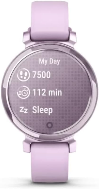 Garmin Lily 2, Small and Stylish Smartwatch, Hidden Display, Patterned Lens, Up to 5 Days Battery Life, Lilac