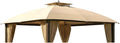 Garden Winds Reinforced Replacement Canopy Top Cover Compatible with The A101007600, A101007603, A101007604 Broyhill Eagle Brooke Ashford Asheville 10' x 12' Gazebo - Classic Sand, RipLock 350