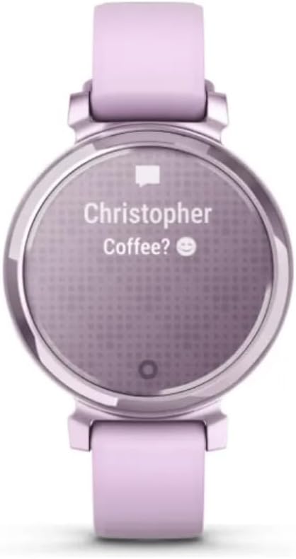 Garmin Lily 2, Small and Stylish Smartwatch, Hidden Display, Patterned Lens, Up to 5 Days Battery Life, Lilac