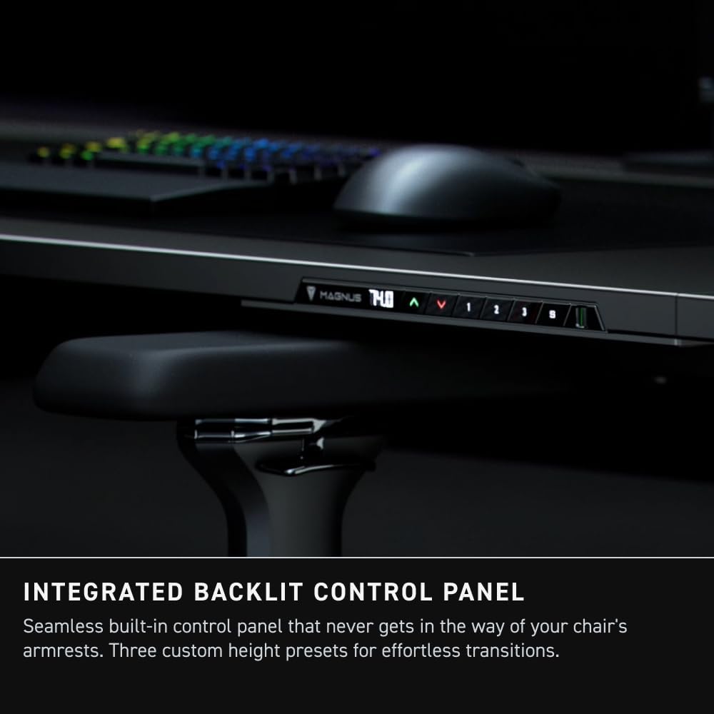 Secretlab Magnus Evo XL | Electric Standing Desk with Magnetic Cable Management | Integrated Power Supply Column | Built-in Cable Management Tray | Everyday Ergonomic Gaming Desk | Extra Large