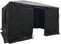 Garden Winds Universal 10' x 12' Winter Cover for Tall Hard Top Gazebo – Heavy Duty Protective Enclosure for Outdoor Storage, Waterproof, Windproof and Flame Resistant – Black