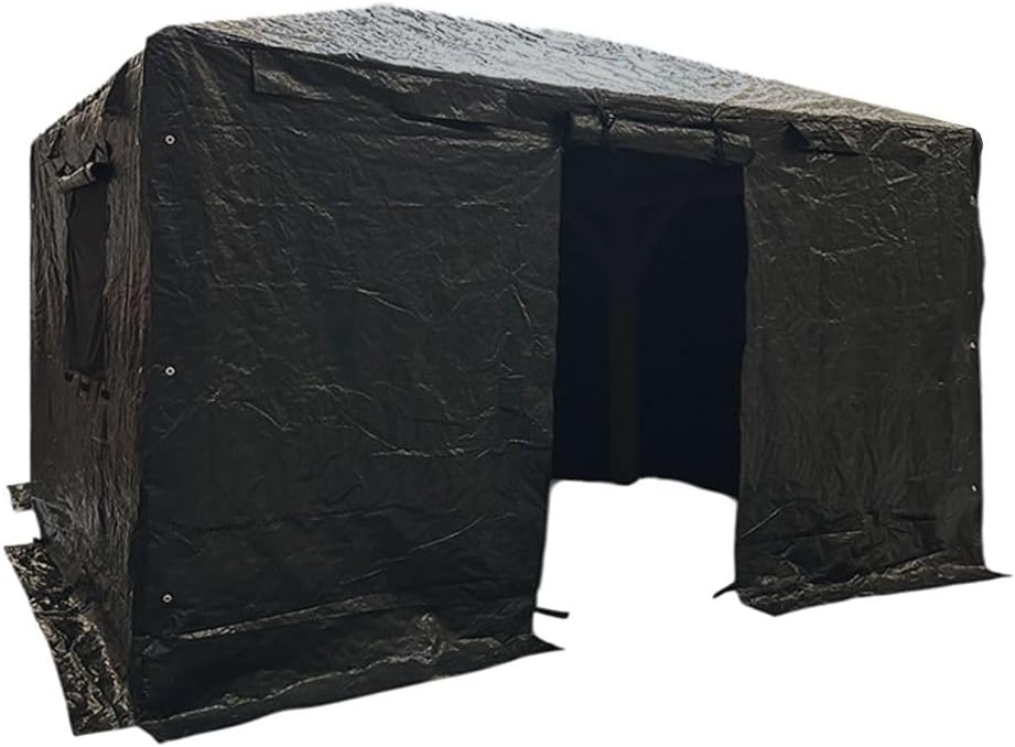 Garden Winds Universal 10' x 12' Winter Cover for Tall Hard Top Gazebo – Heavy Duty Protective Enclosure for Outdoor Storage, Waterproof, Windproof and Flame Resistant – Black