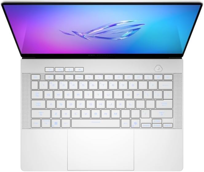 ASUS ROG Zephyrus G14 14' 3K OLED 120Hz Gaming Laptop Copilot+ PC AMD Ryzen AI 9 HX 370 RTX 5080 32GB RAM 2TB SSD Platinum White