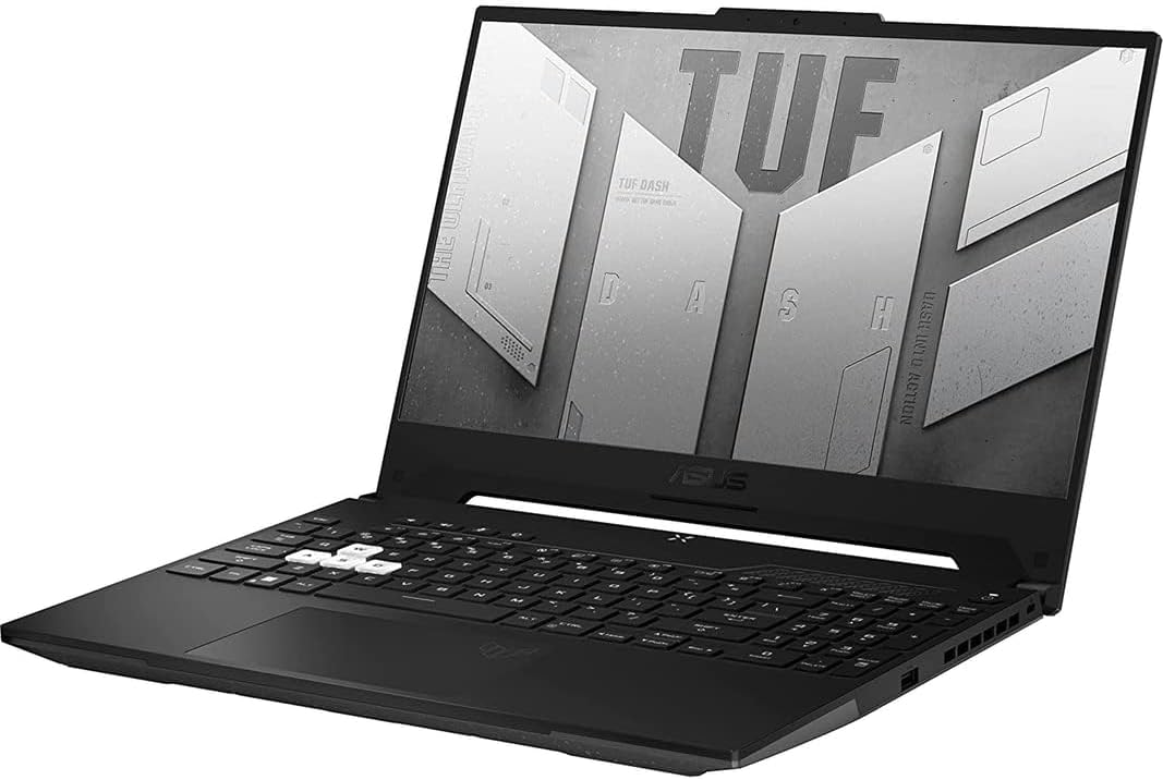 ASUS TUF Dash Gaming Laptop, 15.6' FHD 144Hz Display, Intel Core i7-12650H, NVIDIA GeForce RTX 3070 GPU, 16GB DDR5 RAM, 1TB NVMe SSD, Wi-Fi 6, Black, Windows 11 Home