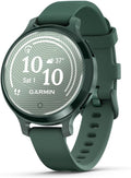 Garmin Lily® 2 Active, Small and Stylish Smartwatch, Built-in GPS, Hidden Display, Patterned Lens, Up to 9 Days Battery Life, Jasper Green with Jasper Green Silicone Band
