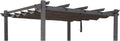 PURPLE LEAF Pergola Shade Cover for 10' X 10' Deck Porch Outside Outdoor Retractable Durable Fabric Canopy Replacement Top Only Gray