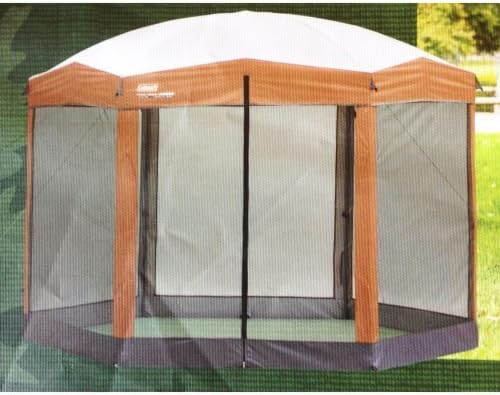 Garden Winds Reinforced RipLock 350 Replacement Canopy Top Cover Compatible with Coleman Hex 10' x 12' Gazebo Model 2000013063 – Beige