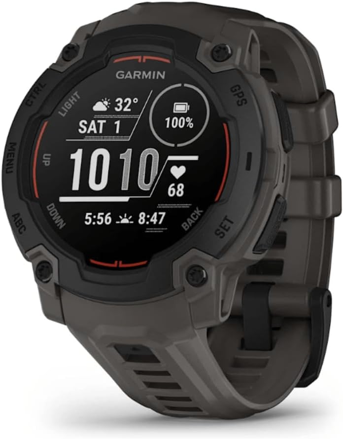 Garmin Instinct® E 45mm, Rugged Outdoor GPS Smartwatch, 24/7 Health Monitoring, Wrist-Based Heart Rate, Up to 16 Days of Battery Life, Charcoal
