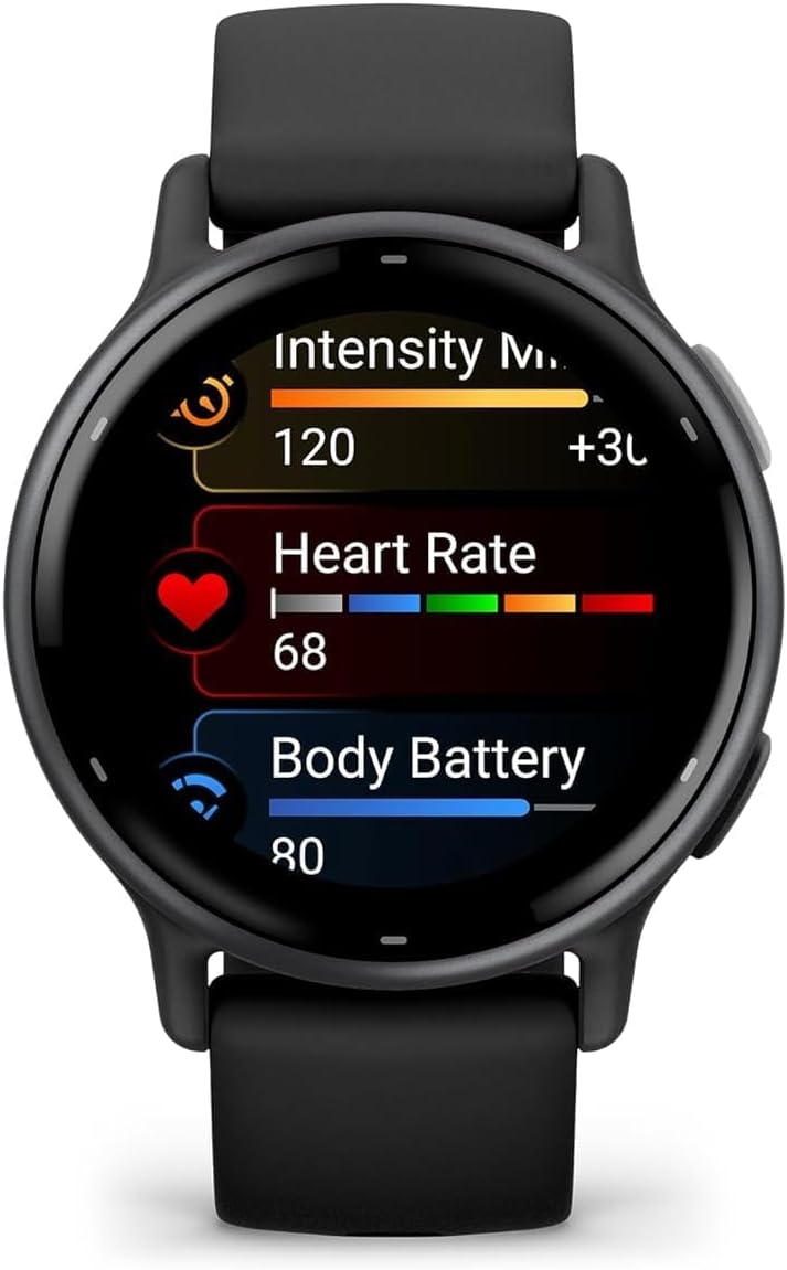 Garmin vívoactive 5, Health and Fitness GPS Smartwatch, AMOLED Display, Up to 11 Days of Battery (Renewed) (Black)