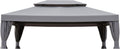 Garden Winds Reinforced RipLock 350 Replacement Canopy Top Cover Compatible with Grand Patio 10' x 13' Gazebo Models B07R4WY2VN, 840.0020.000.001 - Slate Gray