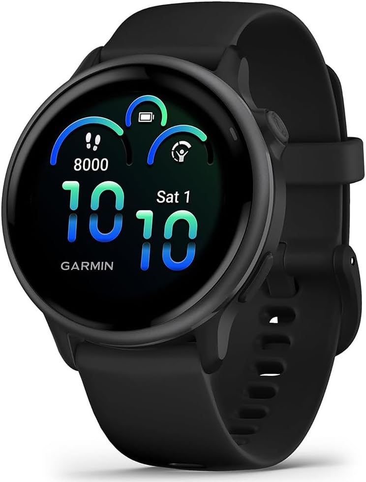 Garmin 010-02985-00 VIVOACTIVE 6 Health and Fitness GPS Smartwatch Black with Silicone Band Bundle with Deco Essentials Exclusive 26 Month CPS Enhanced Protection Pack