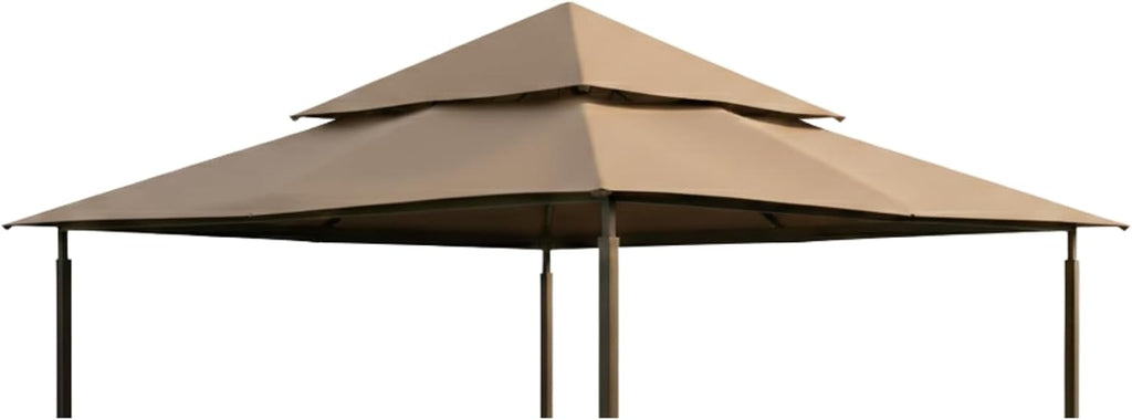 Garden Winds Durable 350 Replacement Canopy Top Compatible with Harbor 12' x 12' Gazebo Models X1250B, GFS01250B, GFS01250A - Beige