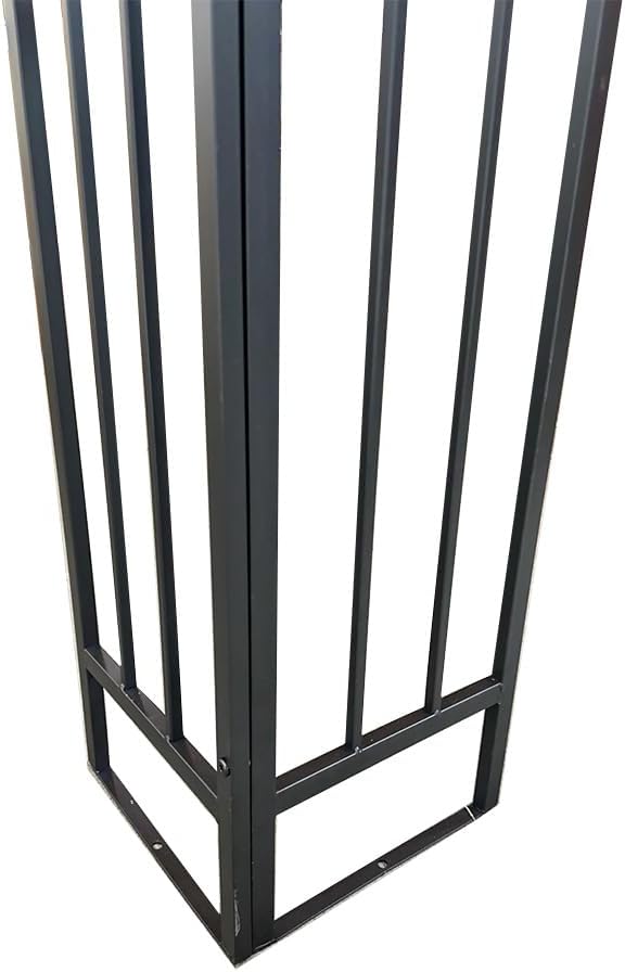 Garden Winds Custom Fit Replacement Canopy Top Cover Compatible with The Happatio Egeiroslife Hpo-Zpty-Z, El-Zpty-H-Wh4 10' x 12' Gazebo - Upgraded Performance RipLock 350 Fabric - Slate Gray