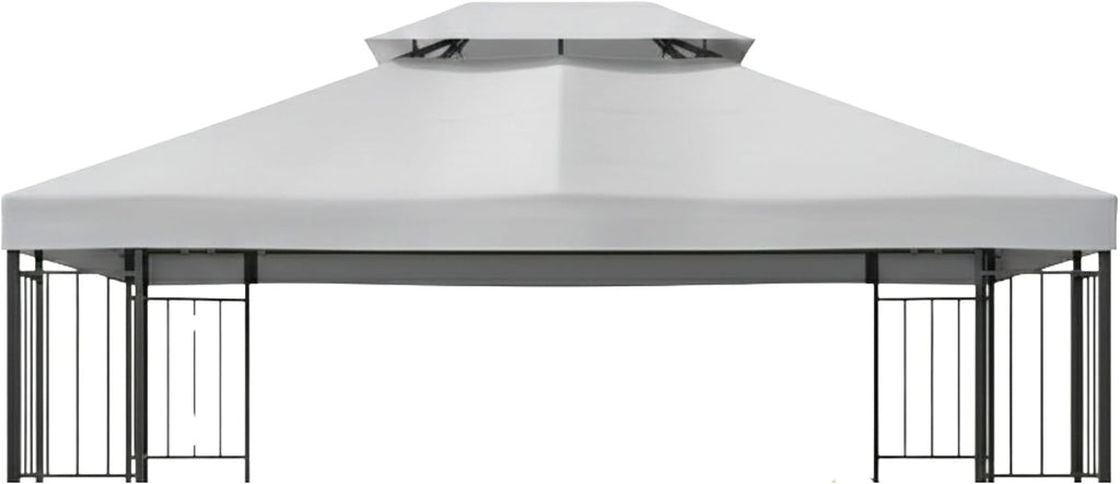 Garden Winds Reinforced Replacement Canopy Top Cover Compatible with The MSD236247917053 Mainstays 10' x 12' Easy Assembly Gazebo - Classic Stone, Riplock 350