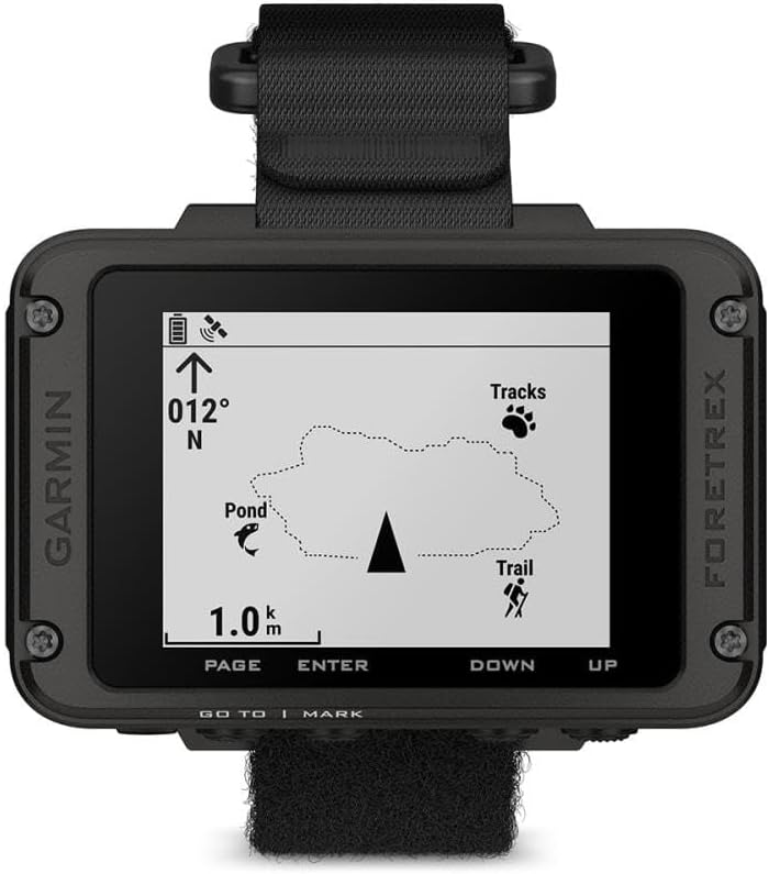 Garmin Foretrex 801, Wrist-Mounted GPS Navigation with Strap, Upgraded Multi-Band GNSS, Longer Battery Life