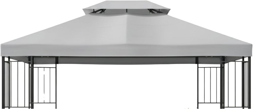 Garden Winds Reinforced RipLock 350 Replacement Canopy Top Cover Compatible with Easy Assembly 10' X 12' Gazebo Model MSD236247917053 - Slate Gray