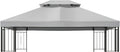Garden Winds Reinforced RipLock 350 Replacement Canopy Top Cover Compatible with Easy Assembly 10' X 12' Gazebo Model MSD236247917053 - Slate Gray