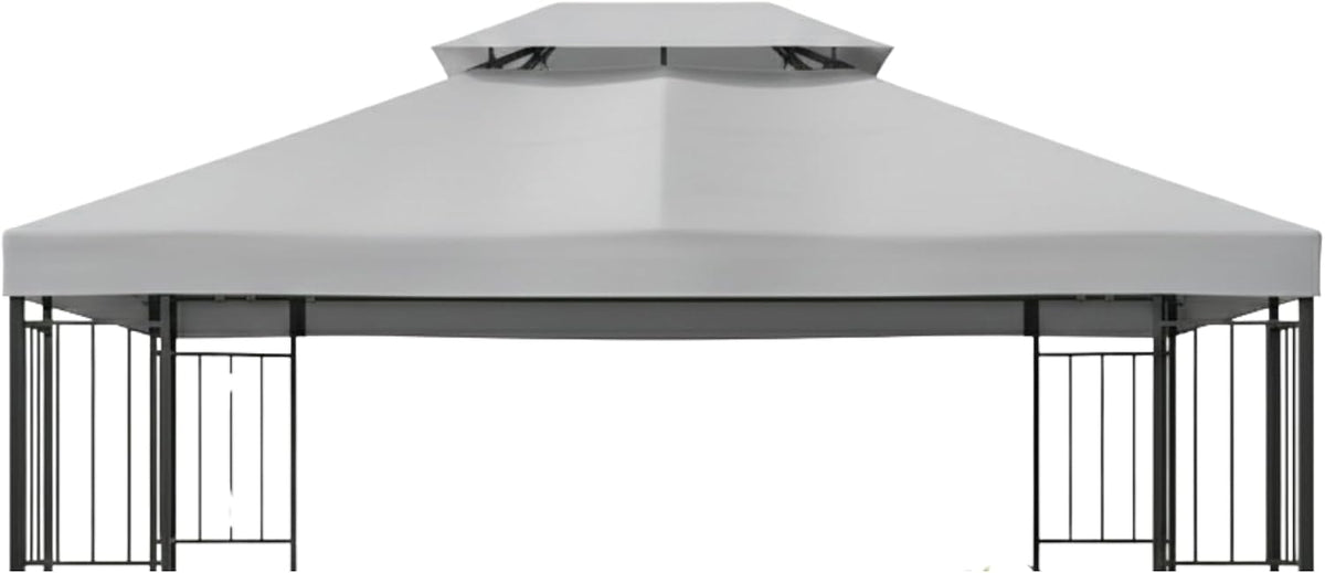 Garden Winds Reinforced RipLock 350 Replacement Canopy Top Cover Compatible with Easy Assembly 10' X 12' Gazebo Model MSD236247917053 - Slate Gray