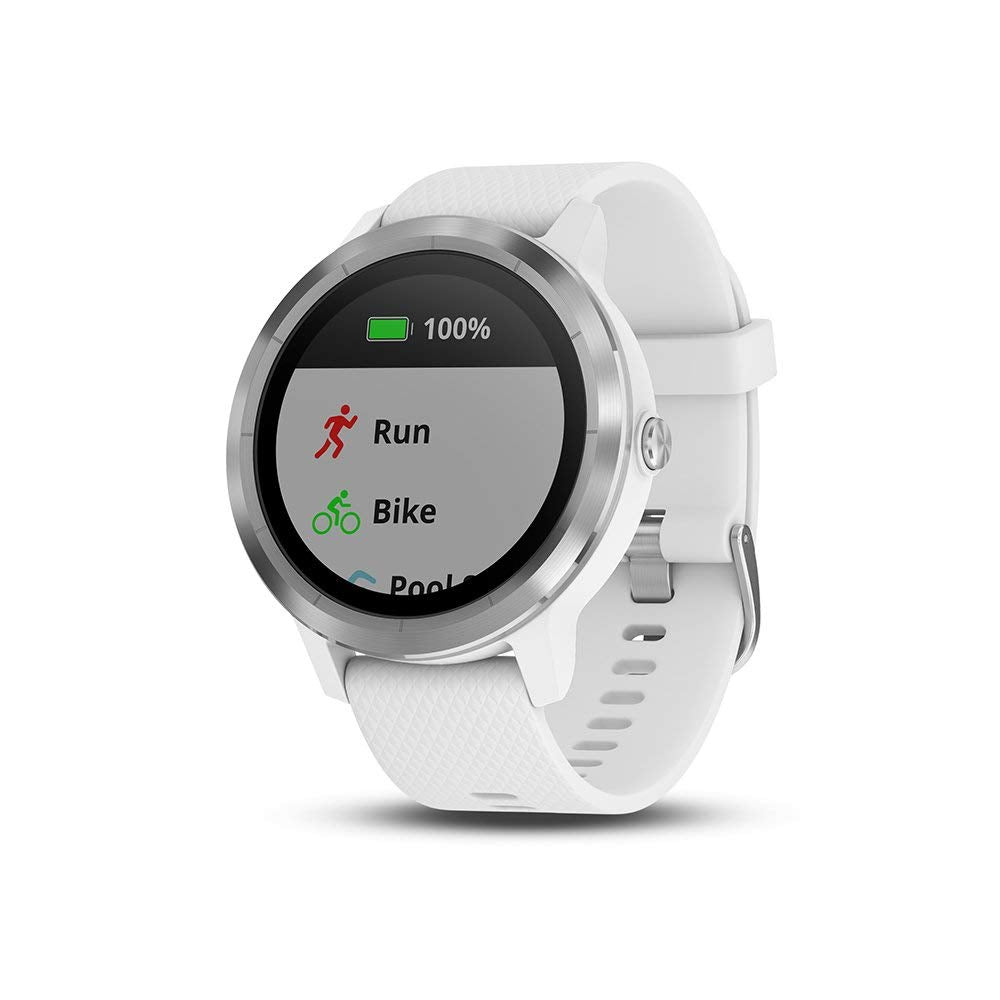 GARMIN - Smartwatch GARMIN Vivoactive 3 1,2' GPS Waterproof 5 ATM Glonass White Stainless steel (Renewed)