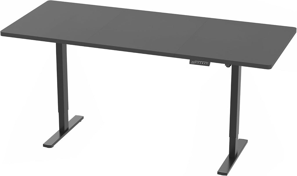 VIVO Large Electric 83 x 30 in Standing Desk, Memory Height Adjustment, 1B Series, Holds 220 lbs, Black Top Black Frame, DESK-KIT-1B8B