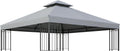 Garden Winds Reinforced RipLock 350 Replacement Canopy Top Cover Compatible with Easy Assembly 10' X 10' Gazebo Model MS10-301-004-01 - Slate Gray