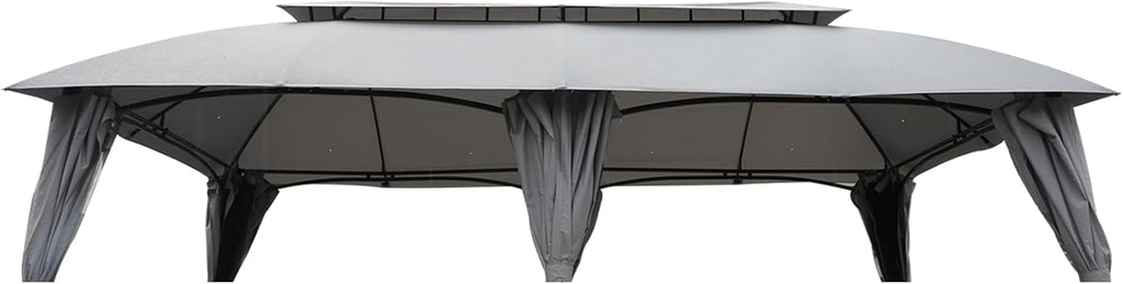 Grand Patio 13x20 Replacement Canopy Top Double Soft Gazebo Canopy (ONLY Top Canopy Without Frame)