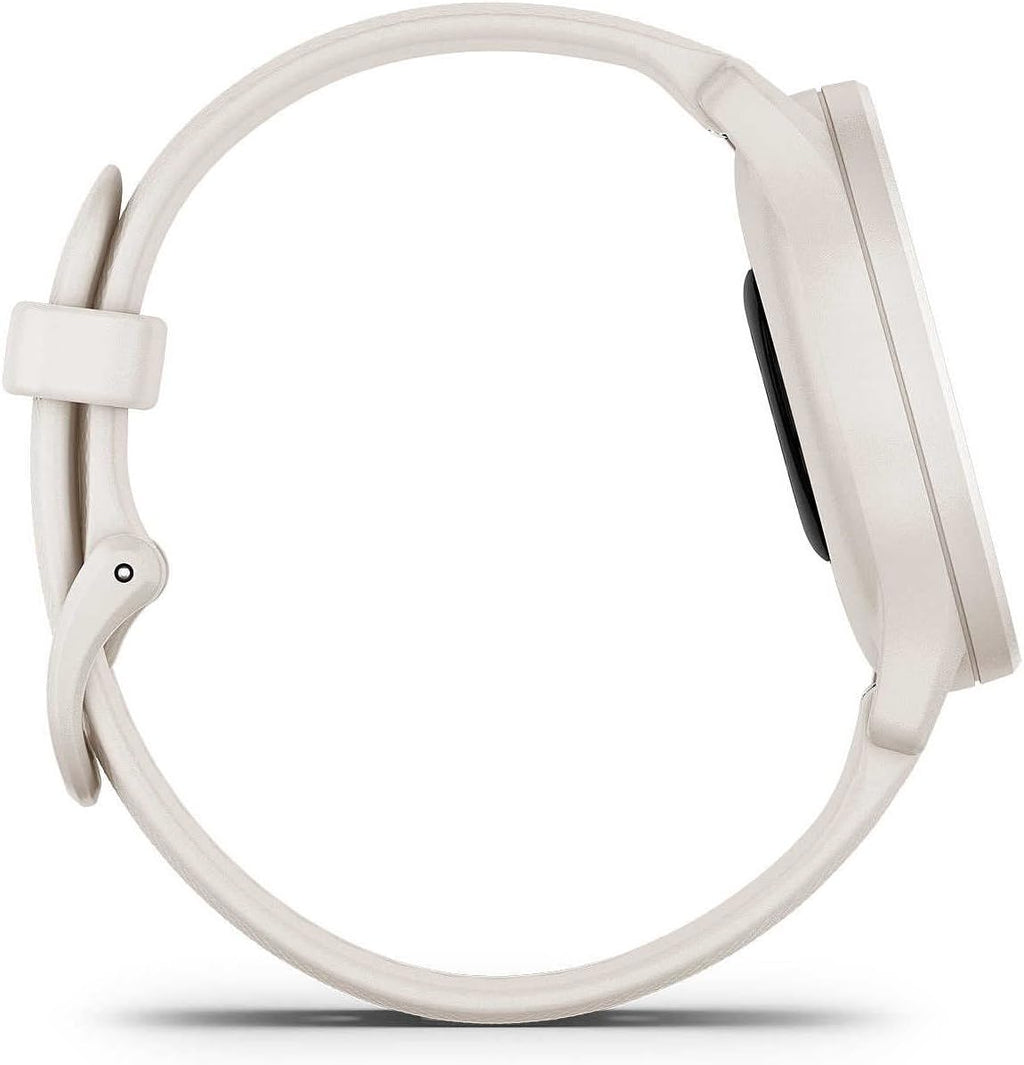 Garmin vivomove Sport, Hybrid Smartwatch, Health and Wellness Features, Touchscreen, White